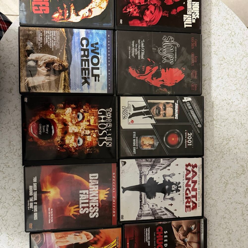 Horror DVD Lot – 10 Movies – Chucky, House of 1000 Corpses, Thirteen Ghosts,